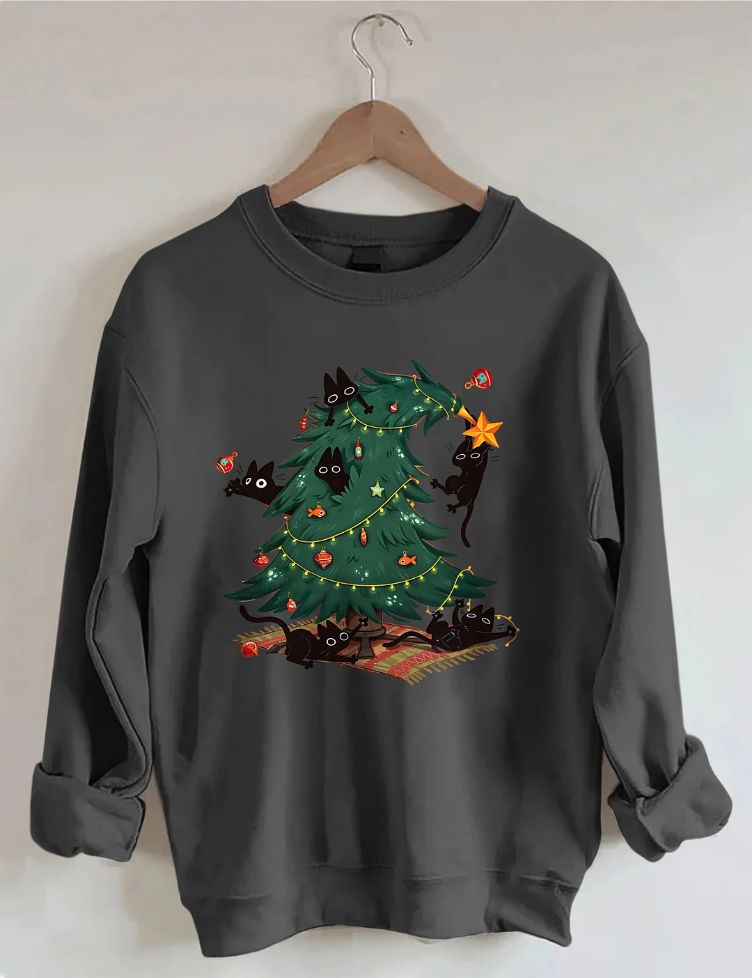 Funny Christmas Cat Sweatshirt
