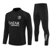 Paris Saint-Germain 25-26 1/4 Zip Tracksuit  Black Chandal