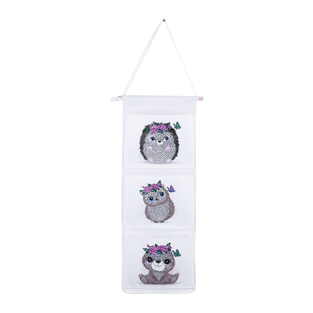 Wall Hanging Storage Bag DIY Owl Diamond Painting Home Organizer (AA1024)