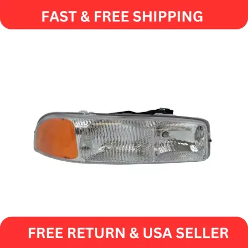 Dronehint Headlight Headlamp Passenger Side Right RH for GMC Yukon Sierra Pickup Truck (For: GMC) Parts