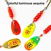 5pcs Metal Spoon Spinner Fishing Lure with Tackle Box Fishing Wobblers Hard Bait