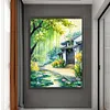 Willow Cottage-14CT Stamped Cross Stitch 45*60cm/17.72*23.62in (Big Size) tapestrymarket