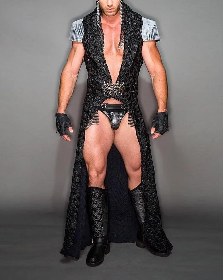 Music Festival Black Metal Robe Cardigan