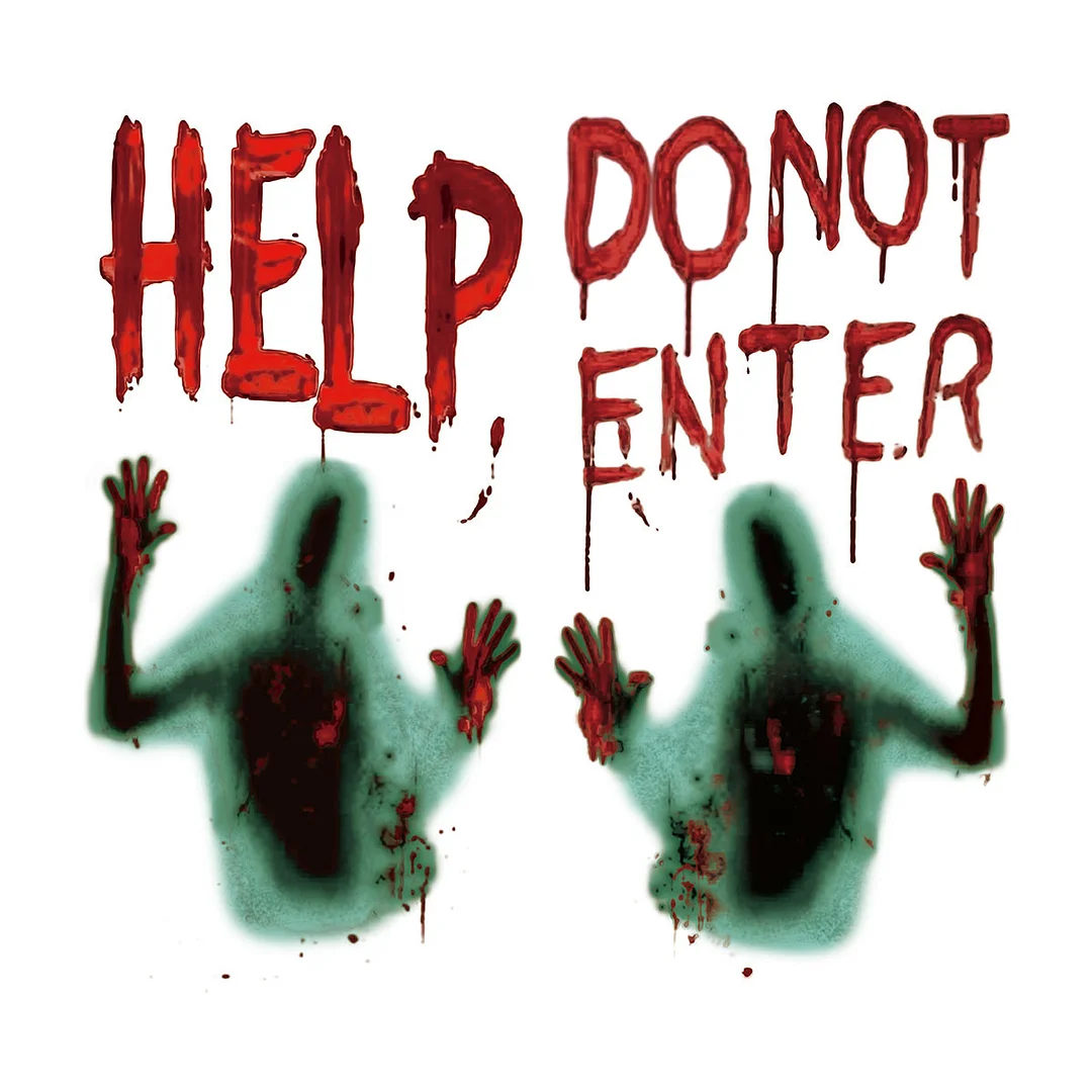 Halloween Window Stickers 2PCS