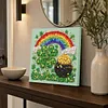 DIY Pre-Framed St- Patrick Day Button Art Canvas Kit