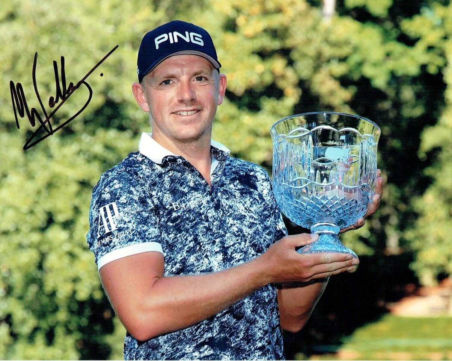 Matt WALLACE 10x8 Signed Autograph Photo Poster painting 1 European Tour Golf Winner AFTAL COA