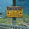 Bee warning - Vintage Metal Signs - 20*30cm/30*40cm - Warning