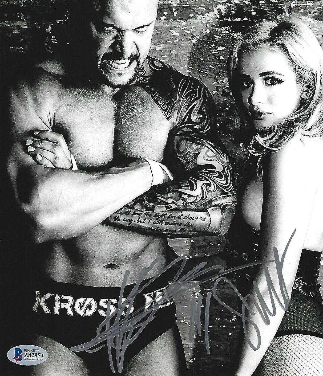 Killer Kevin Karrion Kross Scarlett Bordeaux Signed 8x10 Photo Poster painting BAS COA WWE NXT 2