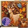 5D DIY Full Square Drill Partial AB Drill Diamond Painting Deer 45*45cm