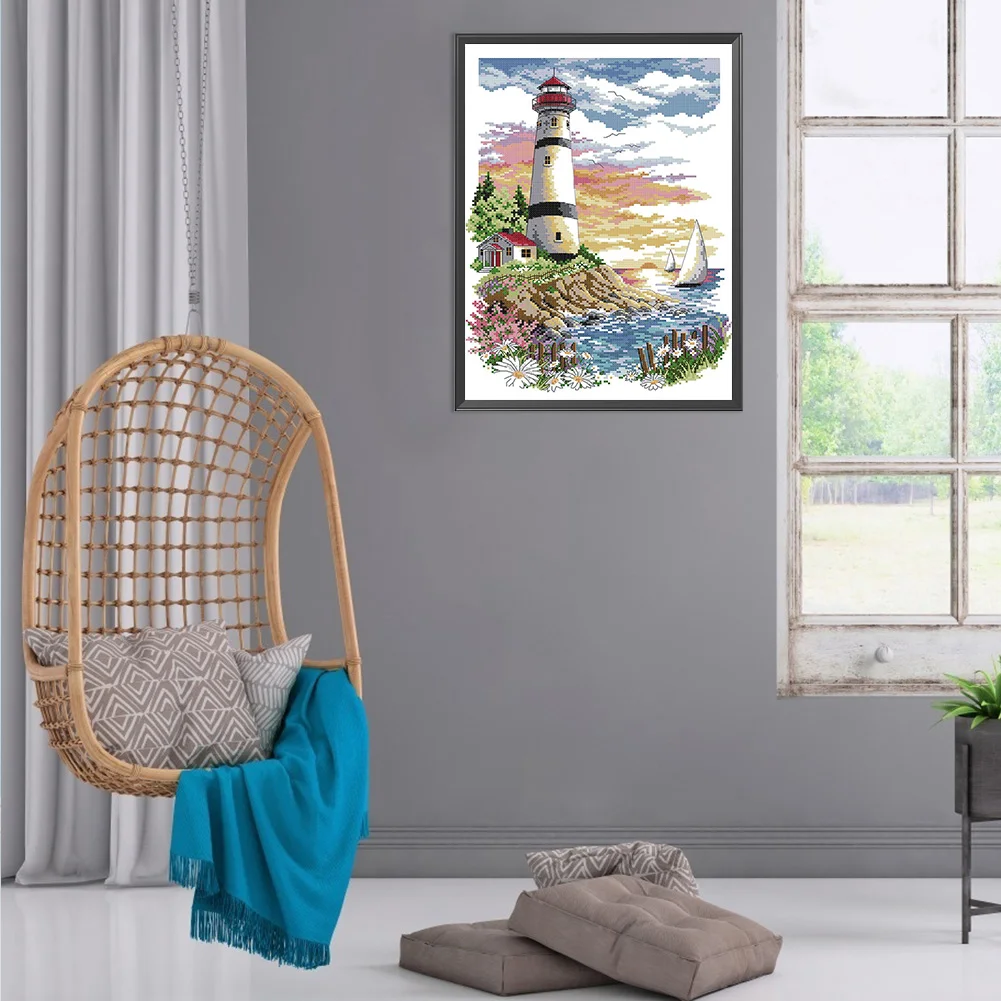 11ct Counted Cross Stitch - Lighthouse(40*50cm)