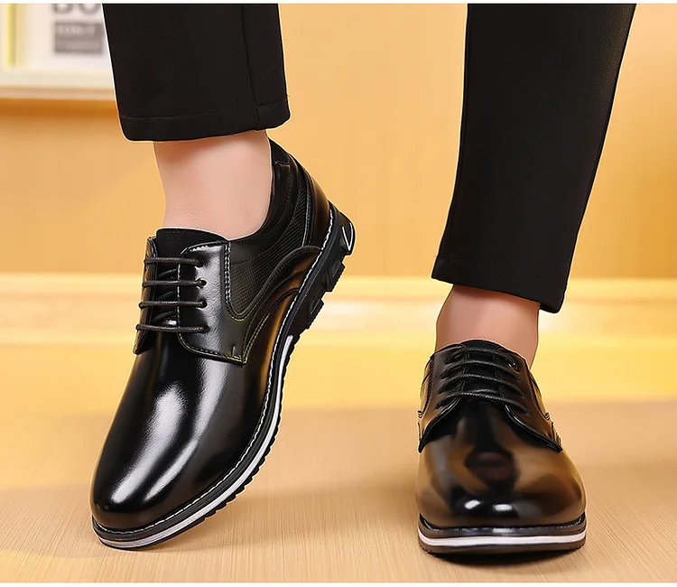 Men's Casual Fashion Office Lace-up Oxford Shoes shopify Stunahome.com