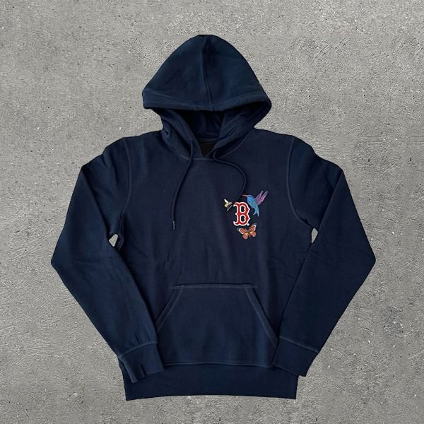 Casual Lettering And Floral Print Long Sleeve Hoodie
