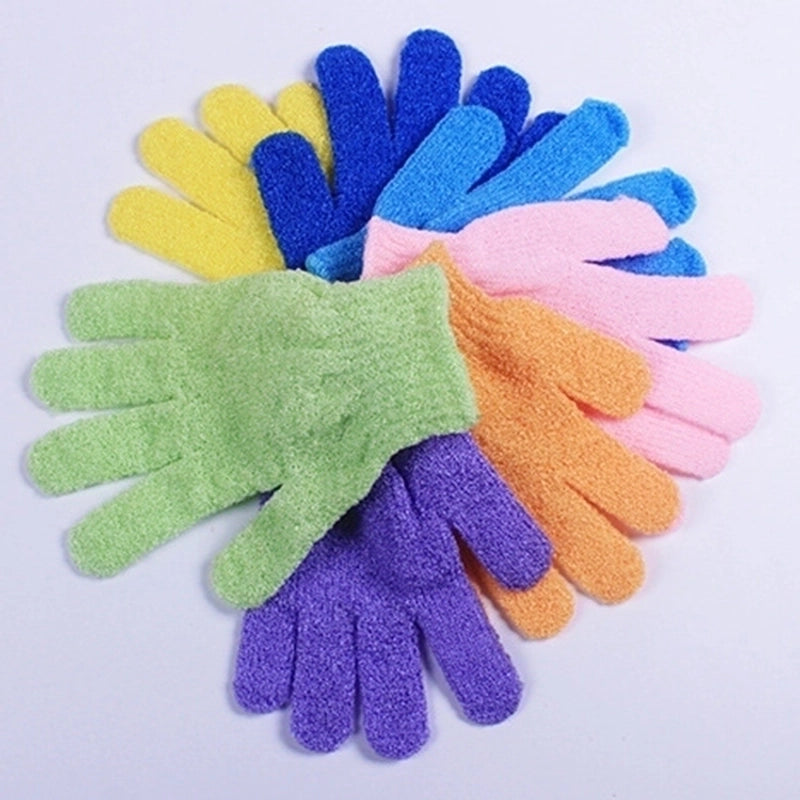 Fashion Solid Color Nylon Bath Gloves 1 Piece