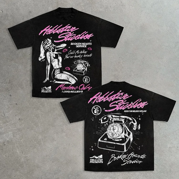 Personalized Hellstar Heartbreak Service Graphic 100% Cotton T-Shirt