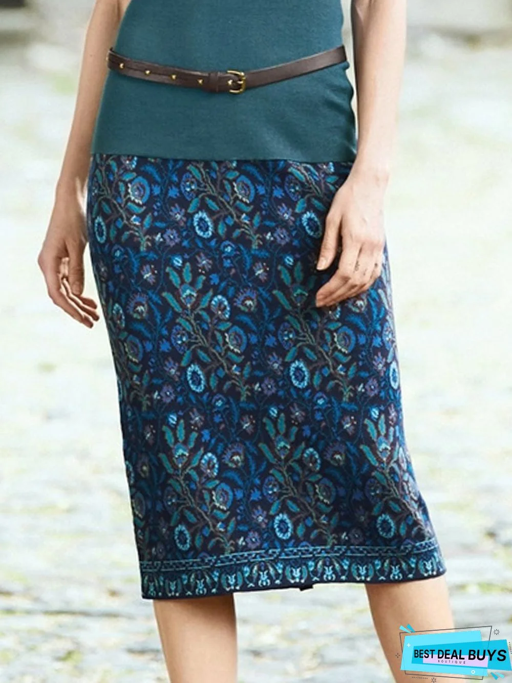 Woolen Casual Skirt