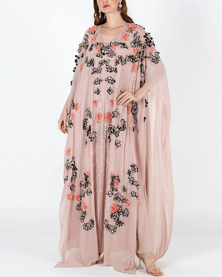 Elham Blush Kaftan