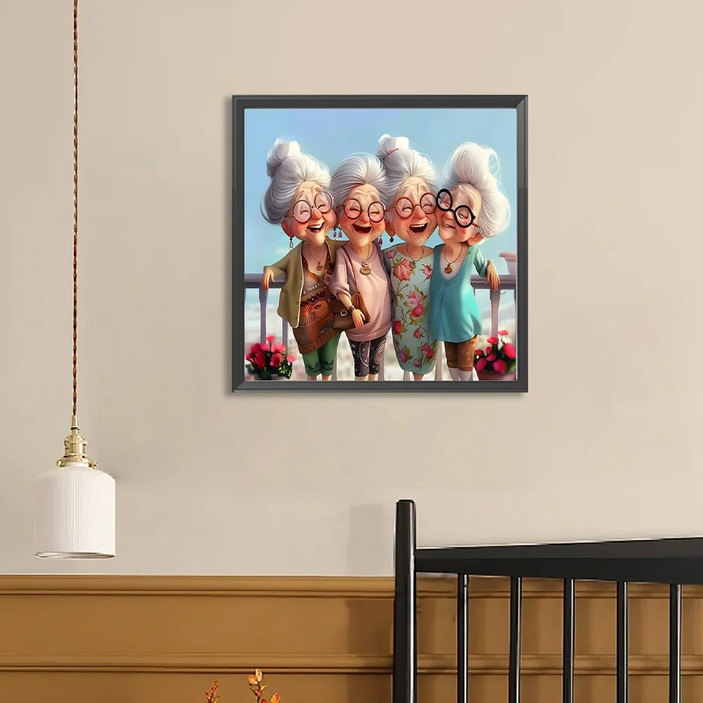 Diamond Painting - Full Round Drill - Grandma(Canvas|40*40cm)