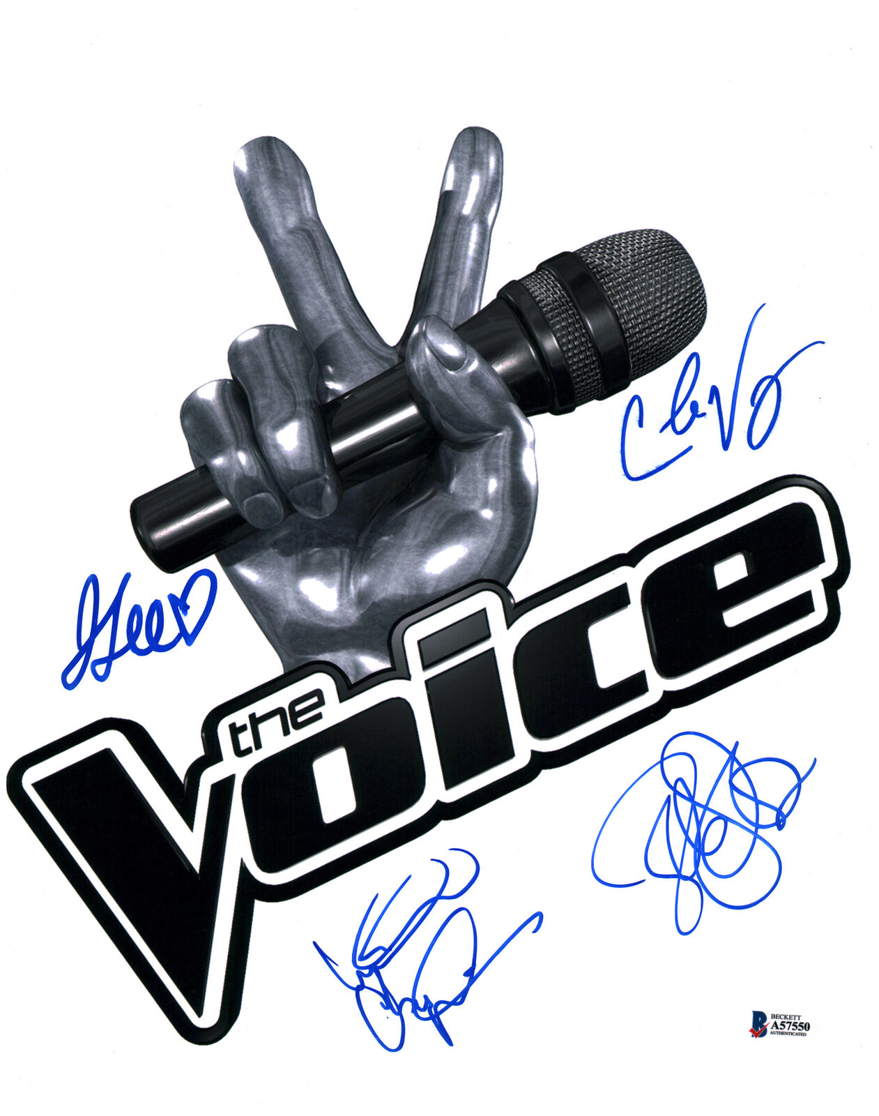 The Voice (4) Lee, Vosbury, Champlin & Wolpert Signed 11x14 Photo Poster painting BAS #A57550