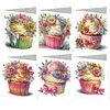 6Pcs dessert-bricolage carte de voeux