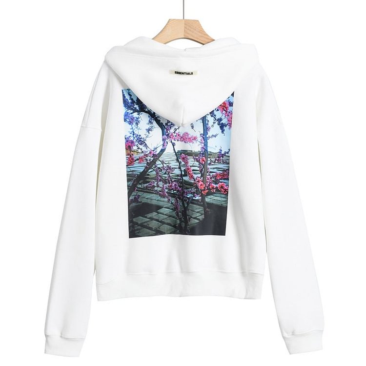 Fog Fear of God Hoodie Essentials Multiline Flower Thin Hoodie Couple Bottoming Shirt