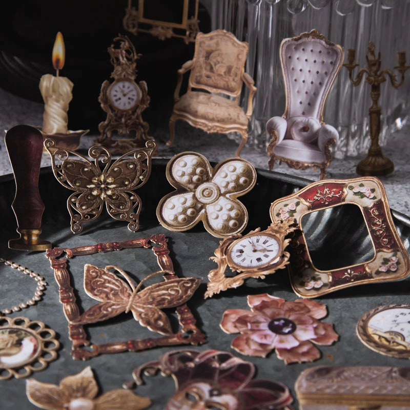 Beautiful Day Hollow Hard Card Handmade Workshop Series Retro Journal Material Decorative Collage Base 4