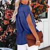 Women's Elegant Denim Short Sleeve Blouse