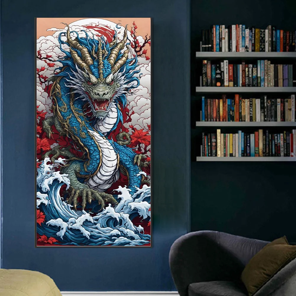 Diamond Painting - Full Round Drill - Dragon(Canvas|55*110cm)
