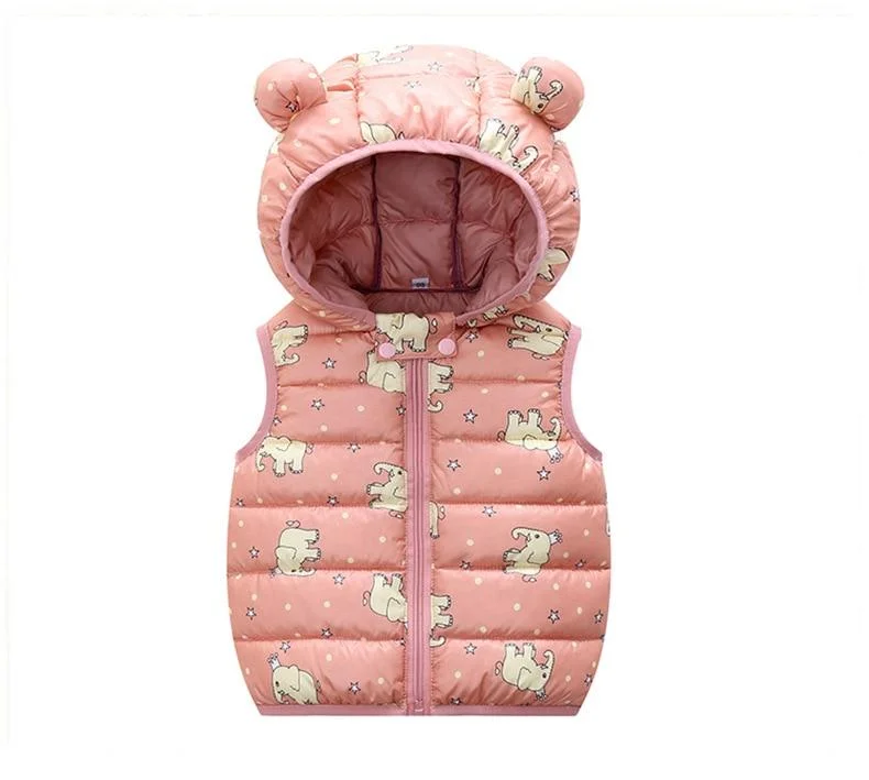 Children Solid Color Coat Boys Trendy Cotton Clothes Girls Fashion Hooded Outerwear Kids Casual Warm Jacket Kids Winter Clothes
