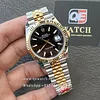 Rolex DateJust 41mm Two Tone Yellow Gold on Jubilee with Black Dial Super clone