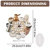(US Local)5D DIY Special Shape Diamond Painting Desk Ornament Handmade Clock Kit(Tea Time)