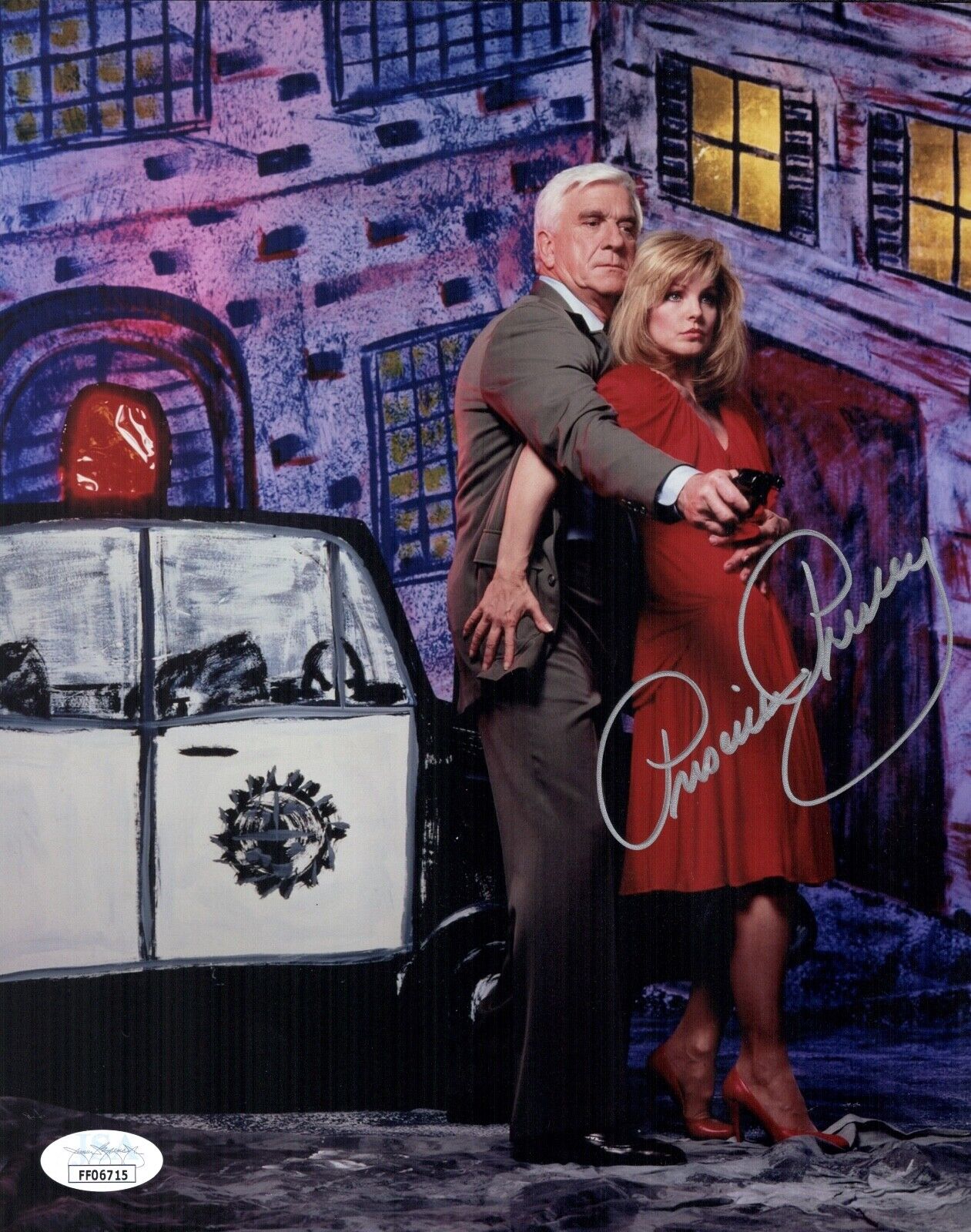 PRISCILLA PRESLEY Signed SEXY 8x10 NAKED GUN Photo Poster painting IN PERSON Autograph JSA COA