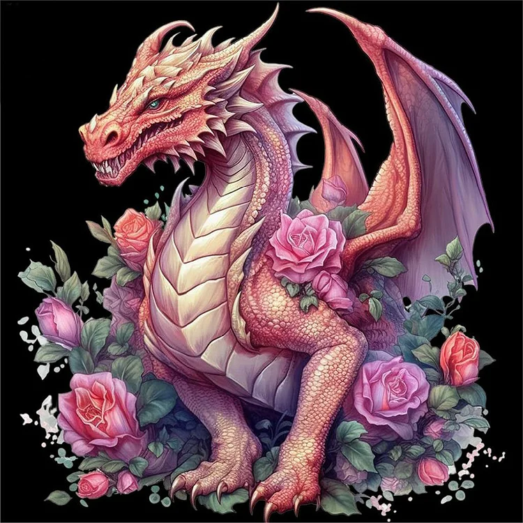 Full Round Drill Diamond Painting - Western Dragon - 40*40cm