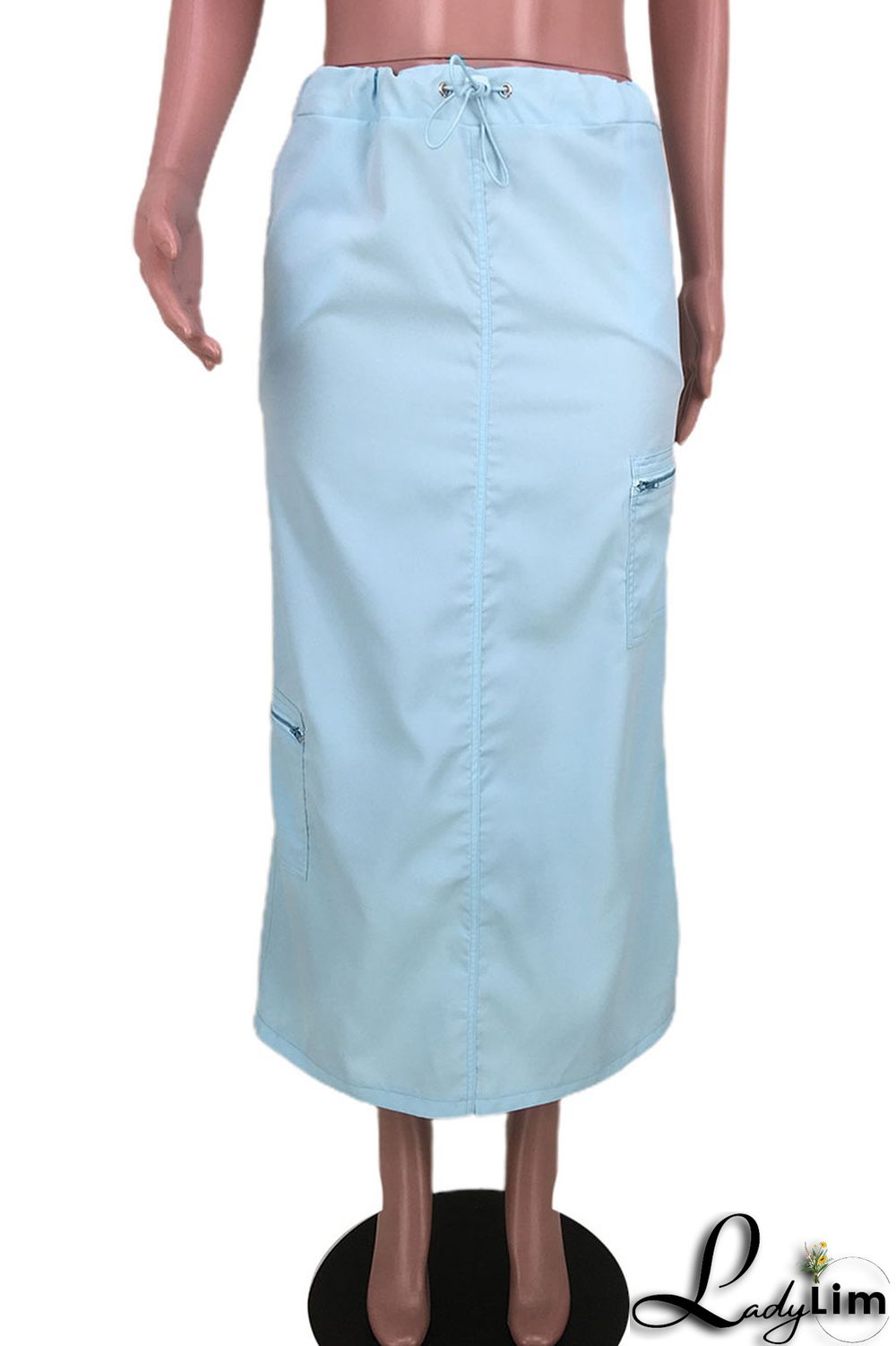 Black Casual Street Solid Patchwork High Waist Straight Solid Color Bottoms