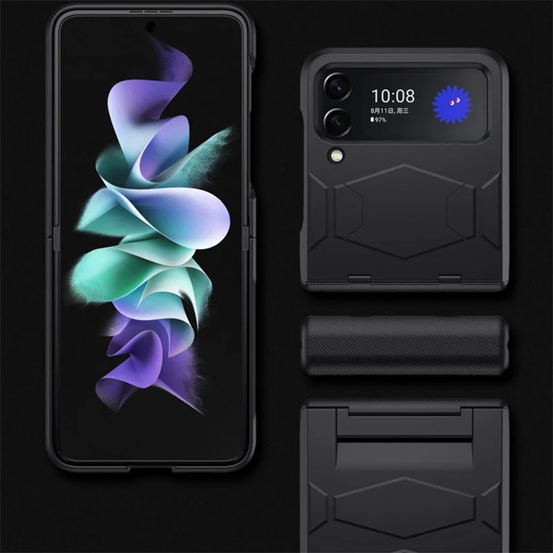 Samsung Z Flip 3/4 all-inclusive chain anti-fall hard shell protective case