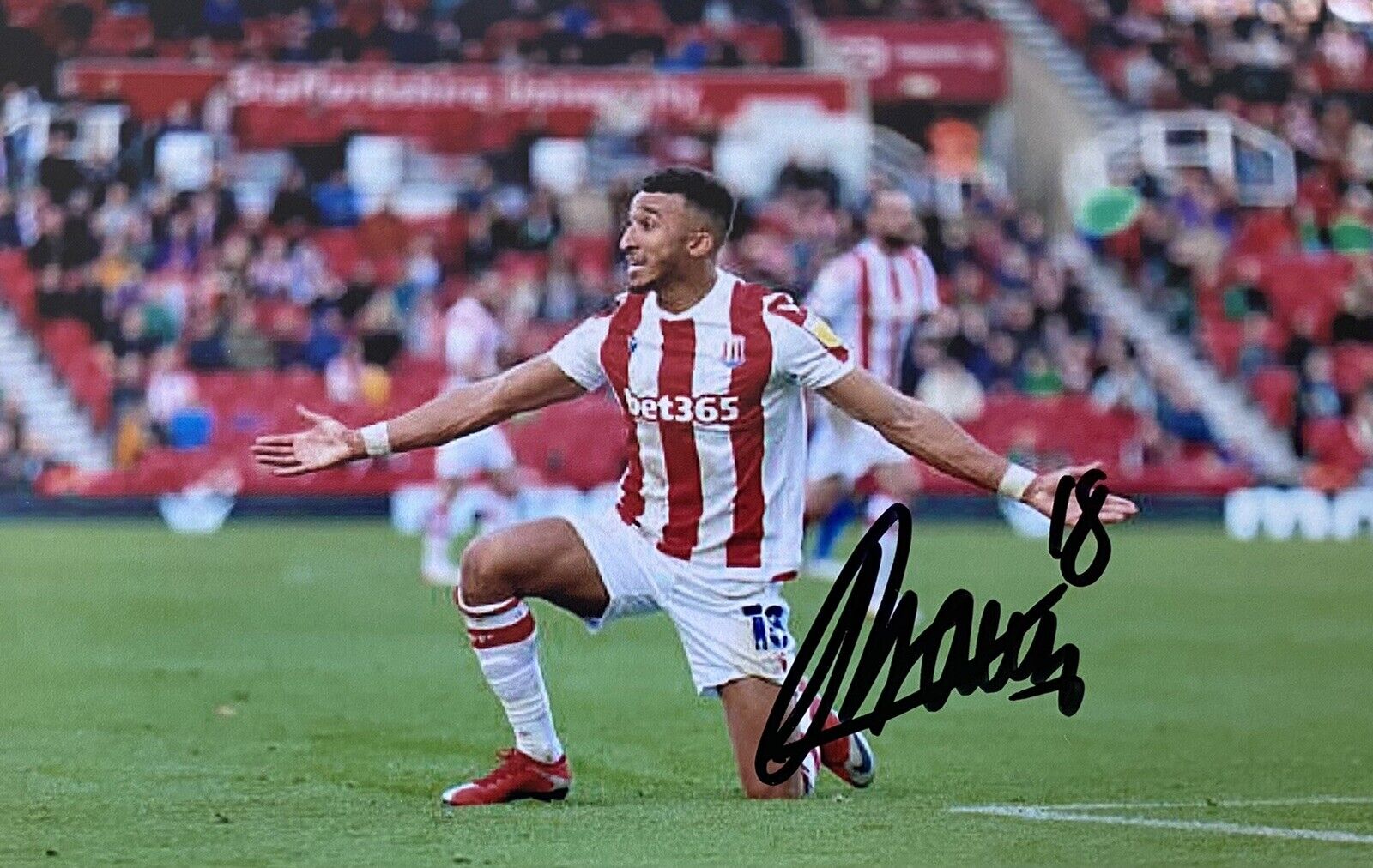 Jacob Brown Genuine Hand Signed Stoke City 6X4 Photo Poster painting