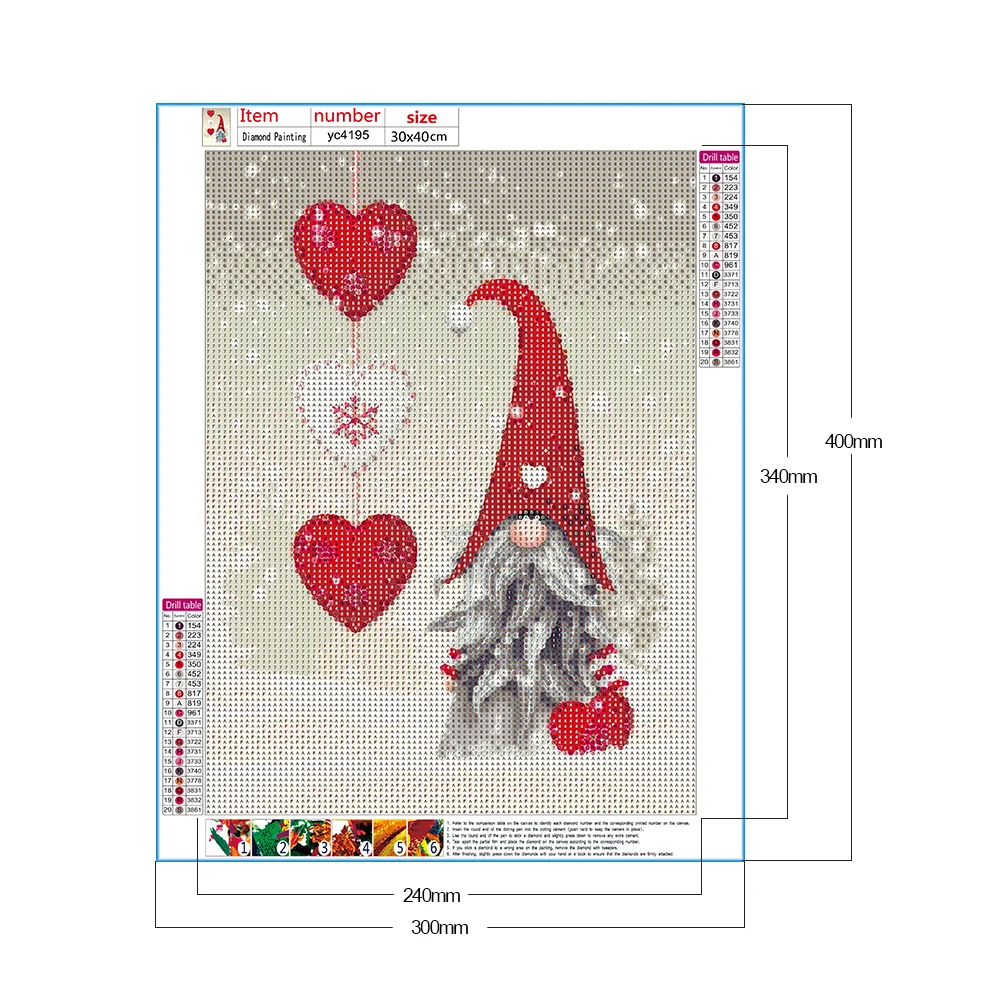 Diamond Painting - Full Round Drill - Christmas Goblin(30*40cm)