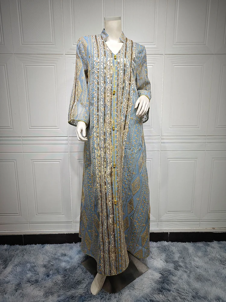 Mesh Embroidery Sequin Stitching Dress