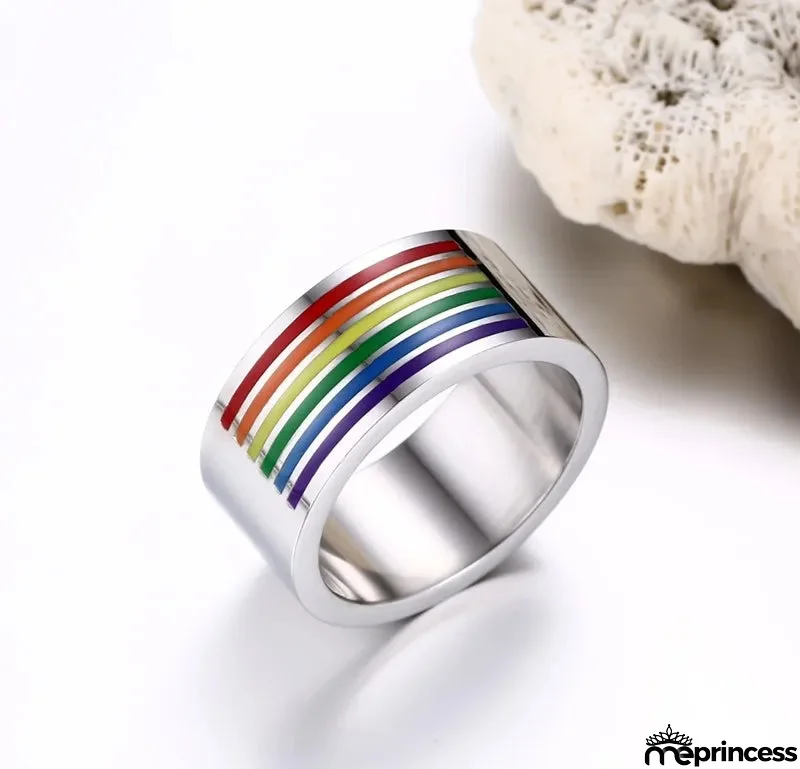 Men's Stainless Steel Tension Mount Setting Round Shaped Ring