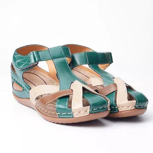 Retro Foot Support Round Toe Women's Comfortable Sandals