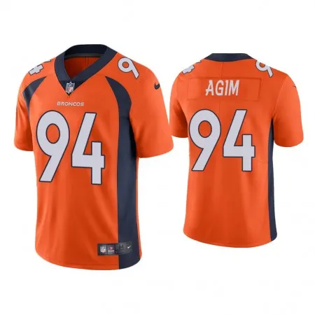 Men's Denver Broncos #94 McTelvin Agim Orange Vapor Untouchable Limited Stitched Jersey