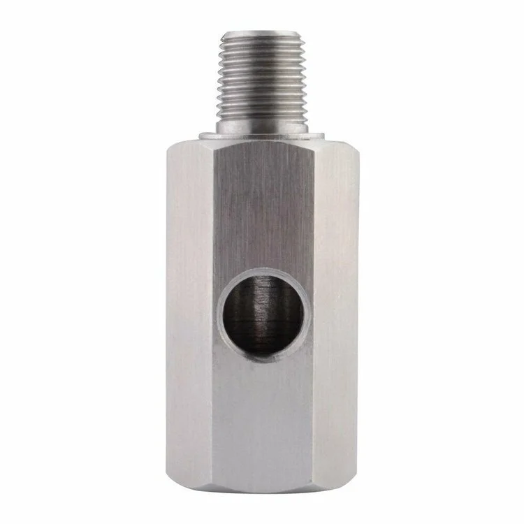 Garlaven Oil Pressure Sensor Tee 1/8''NPT to Adapter Fitting Turbo Supply Feed Line Gauge