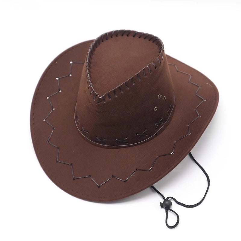 Men’s Minimalist Solid Color Big Eaves Straw Hat