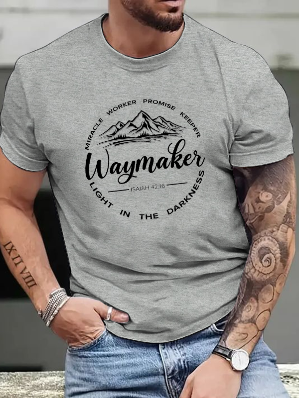 Waymaker, Isaiah 42:16 Cotton Crew Neck T-shirt