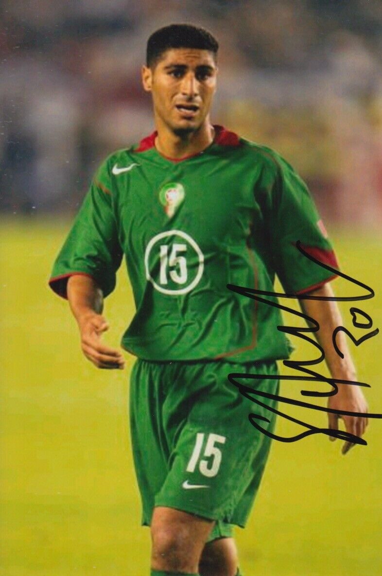 YOUSSEF SAFRI HAND SIGNED 6X4 Photo Poster painting FOOTBALL AUTOGRAPH - MOROCCO 1.