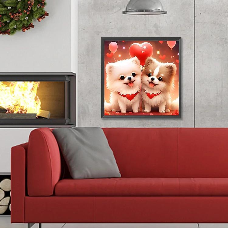 Rainbow Cute Dog Diamond Painting Handmade Diy Living Room - Temu