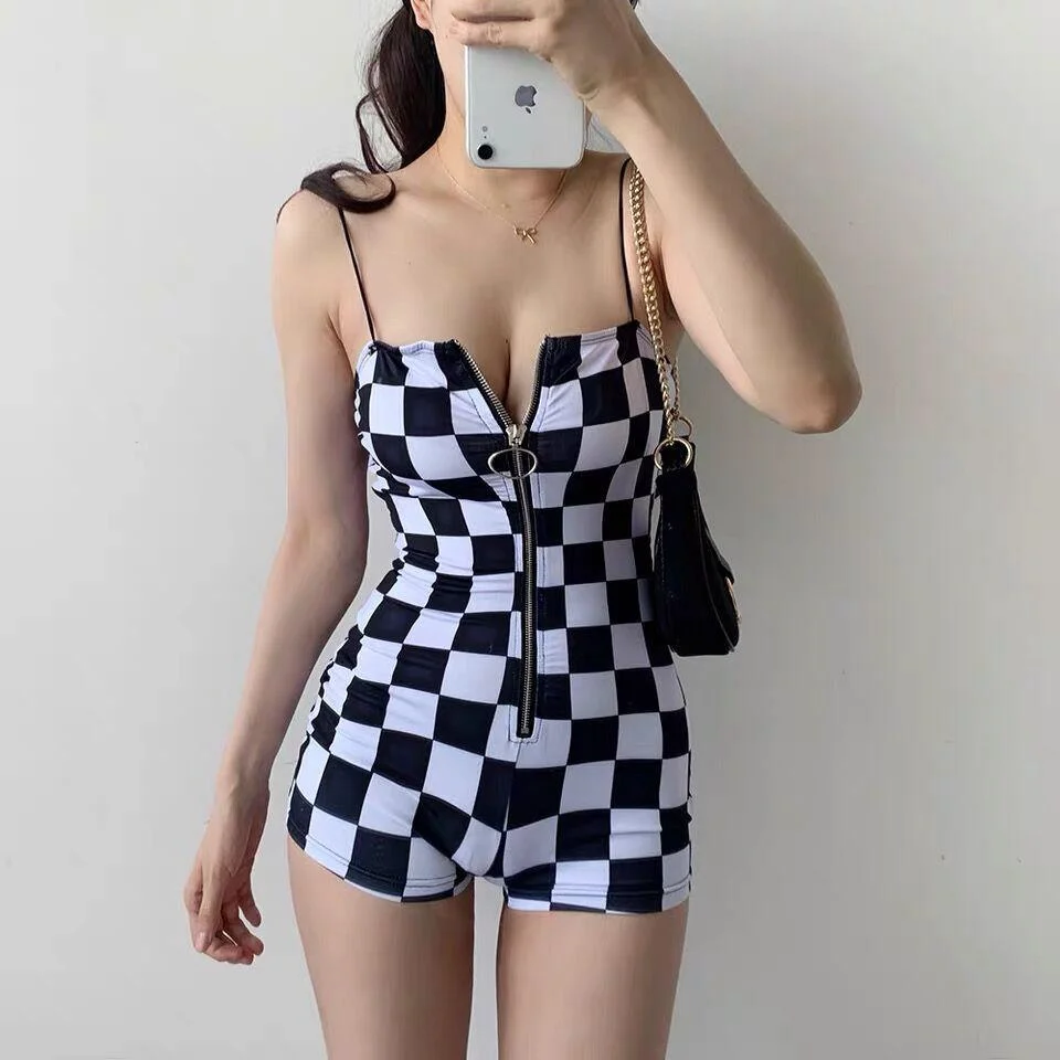 Gothic romper for women, Sleeveless jumpsuits, Strapless jumpsuits, Punk goth romper, Alternative goth romper, mini dress for women, goth lingerie, Punk bodysuit