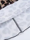 Sexy Off-The-Shoulder Long Sleeve Backless Leopard Print Mini Dress