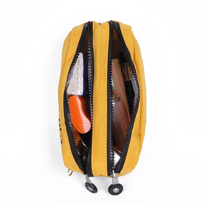 Women Creativity Pouch Packing Organizers Makeup Bag Waterproof Nylon Travel Cosmetic Case Gleam Pouch Wash Toiletry Bag