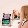 (US Local)DIY Lotus Diamond Painting Kit Rotatable Mirror w Diamond Painting Jewelry Box