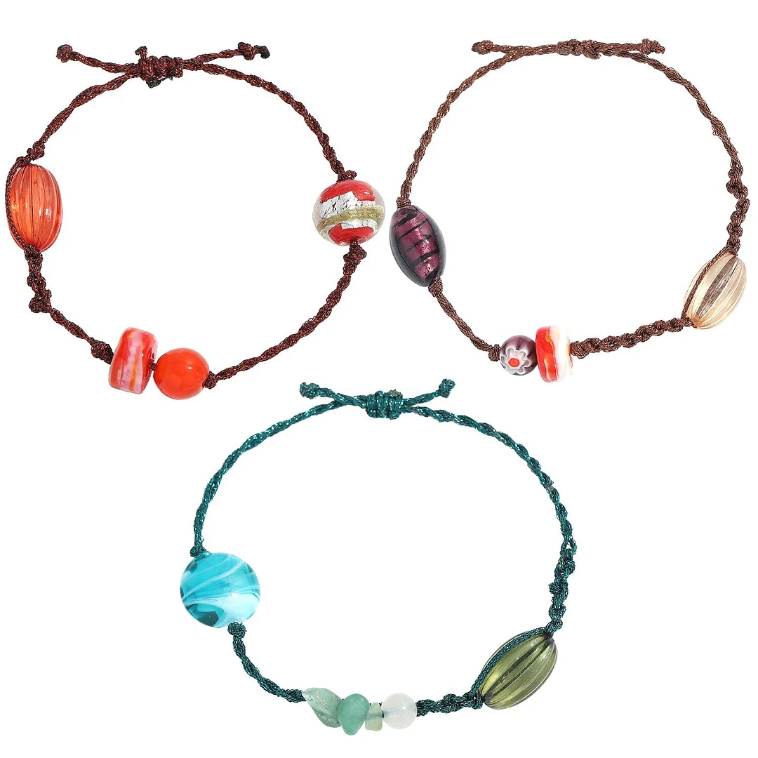 Dvacaman Bohemian Summer Handmade Shell Rope Chain Bracelet for Women Girl Beach Seashell Bracelet Jewelry Party Gifts Wholesale